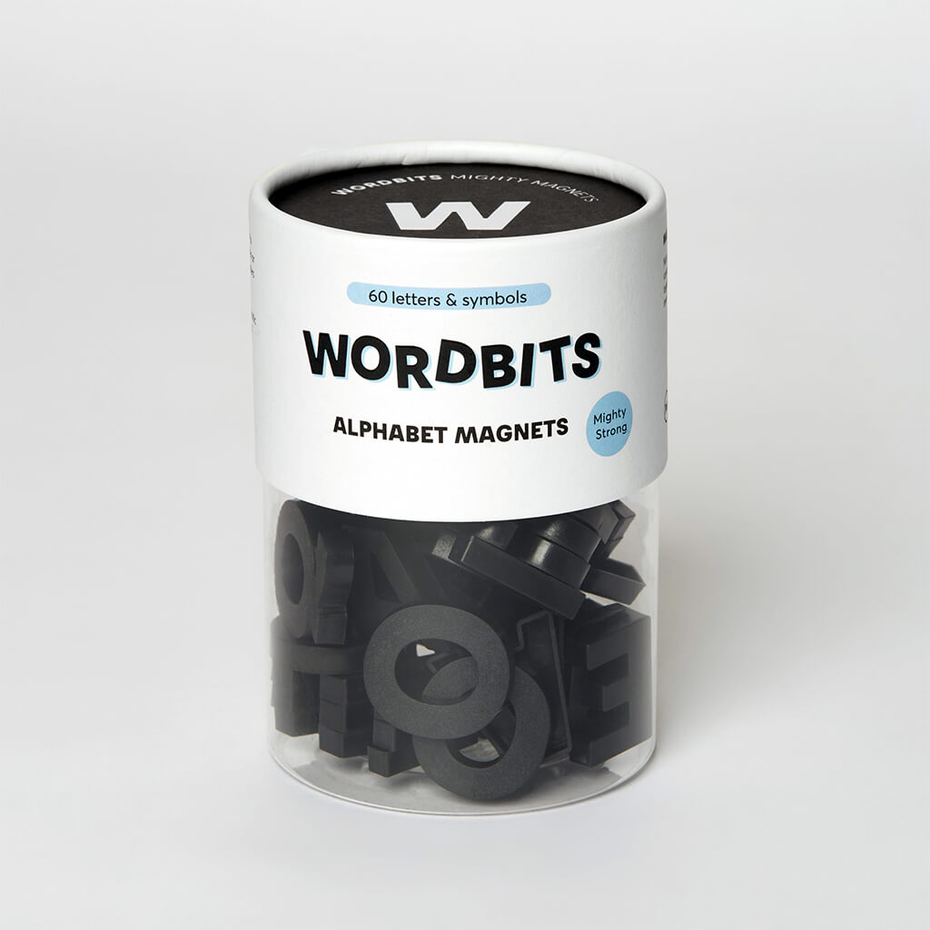 Strong Alphabet Magnets, Black