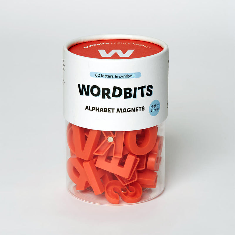 Letter Magnets | Cherry Red | Wordbits Australia